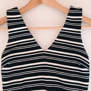 Navy Striped Dress